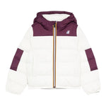 K-WAY giubbino bicolore con cappuccio in contrasto Bianco/viola per Bambina K6117YWAX BIANCO/VIOLA K-WAY 
