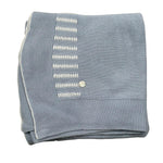 Paz Rodriguez Coperta Tinta Unita con Ricami per Neonato 03142246 AZZURRO PAZ RODRIGUEZ 