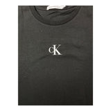 CALVIN KLEIN t-shirt girocollo tinta unita con stampa Nero per Bambina IG0IG02136 NERO CALVIN KLEIN 