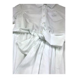 Aspesi Abito Mezza Manica Tinta Unita per Bambina S25012VMC0068 BIANCO ASPESI 