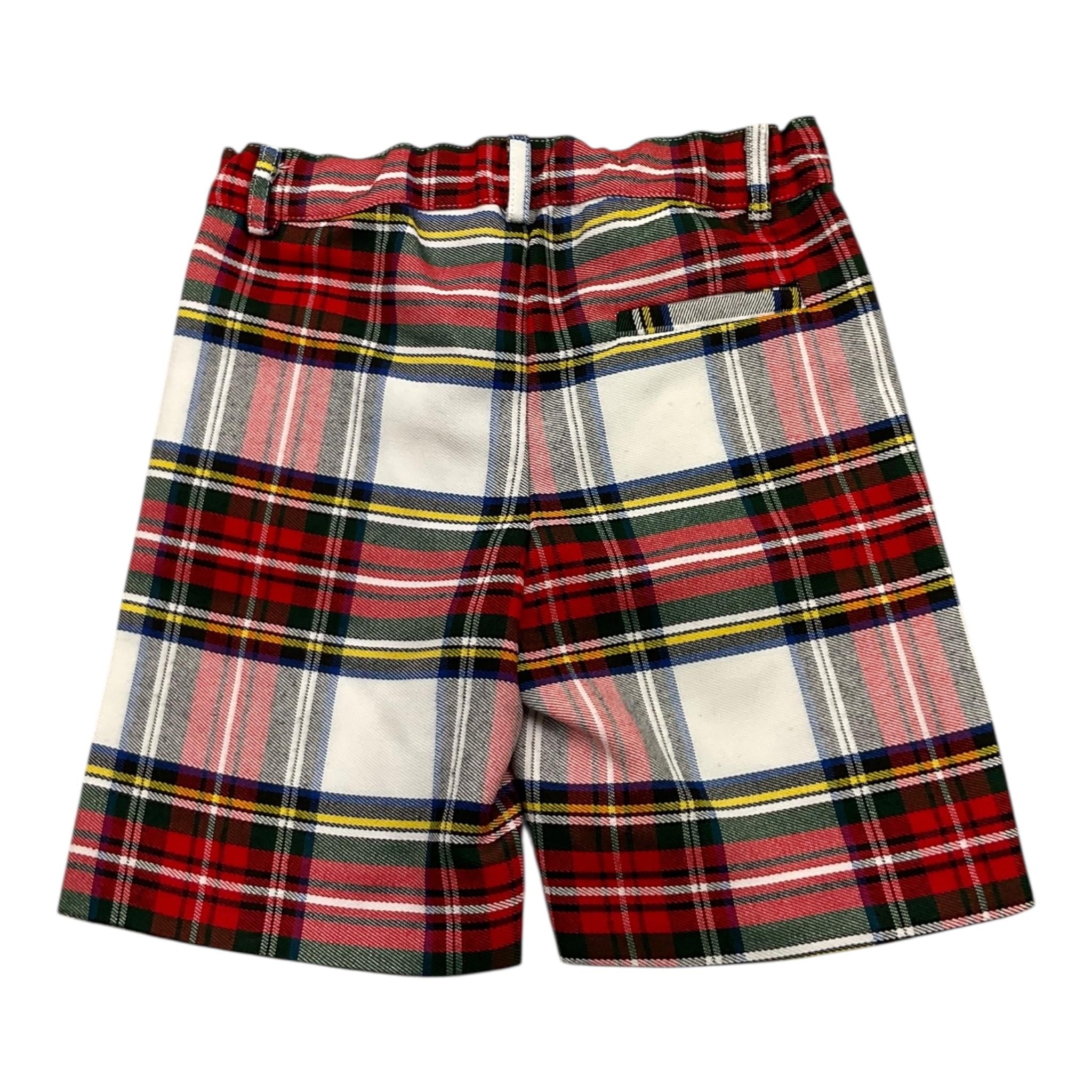 LITTLE BEAR bermuda tinta unita con fantasia scozzese Bianco per Bambino 5258 BIANCO LITTLE BEAR 