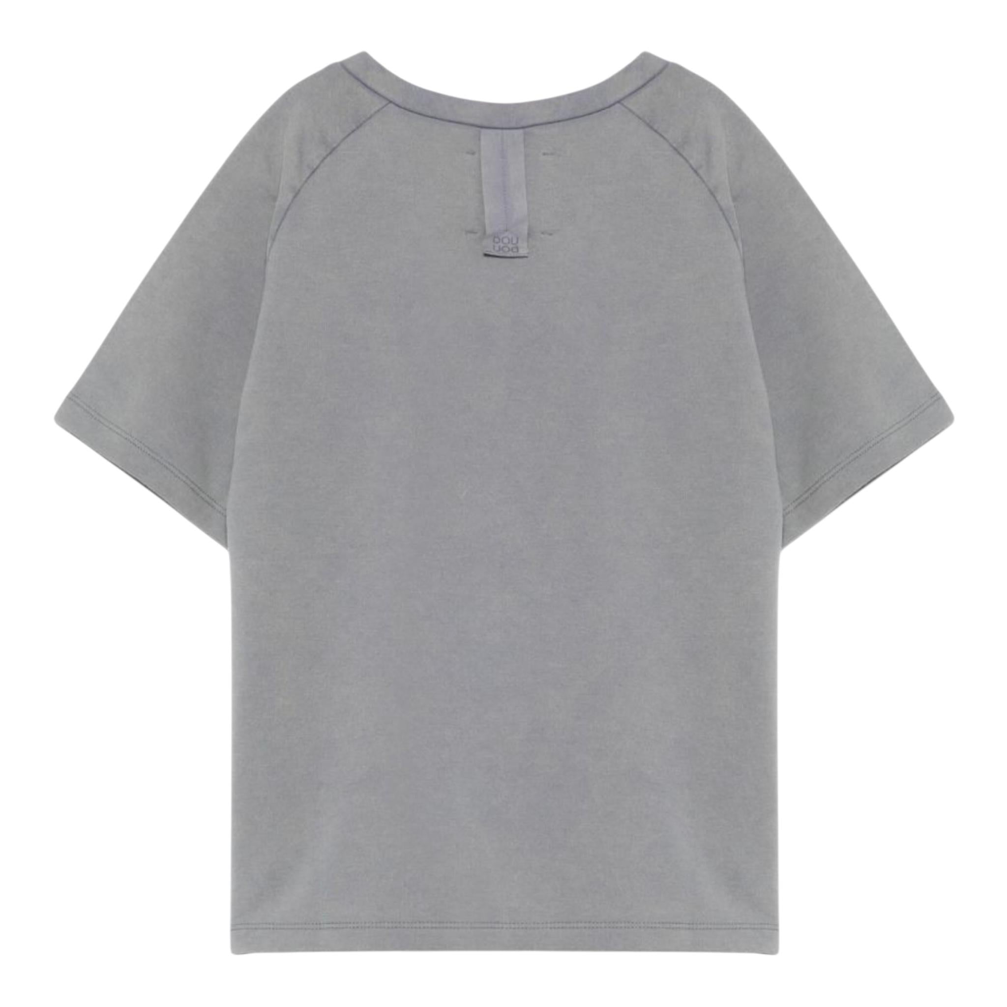 Dou Dou T-Shirt Girocollo Tinta Unita per Bambina DW8P51 GRIGIO DOU DOU 
