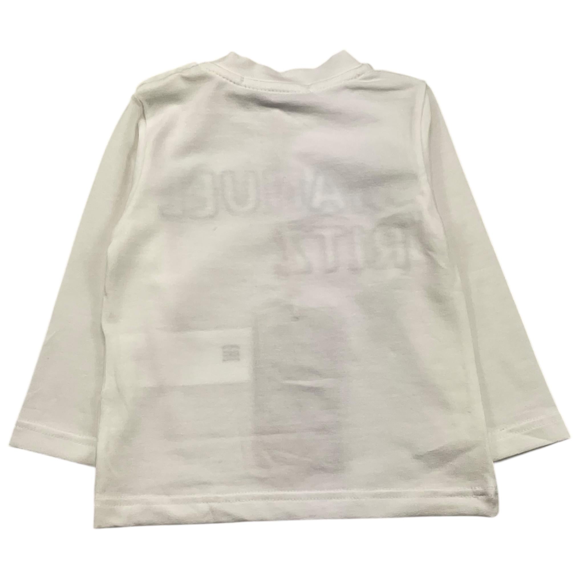 MANUEL RITZ shirt girocollo tinta unita con stampa logo Bianco per Neonato MR2804 BIANCO MANUEL RITZ 