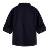 Guess Camicia Tinta Unita con Logo per Bambino N3YH04WE5W0J BLU GUESS 