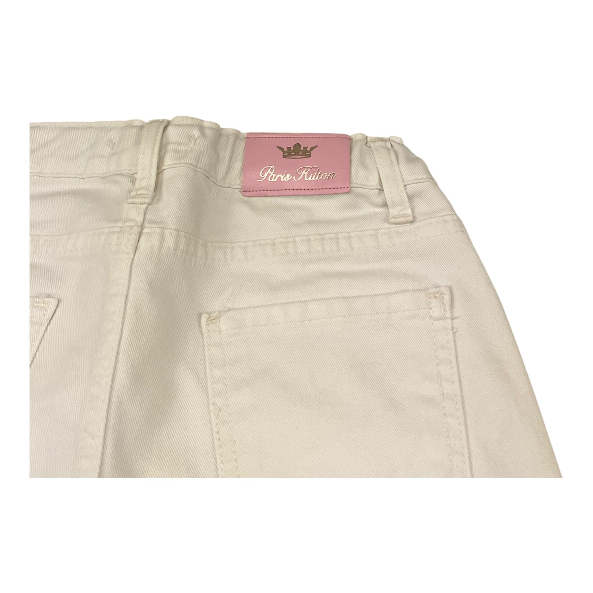 Paris Hilton Pantalone Tinta Unita con Girovita Regolabile per Bambina PH1661 BIANCO PARIS HILTON 