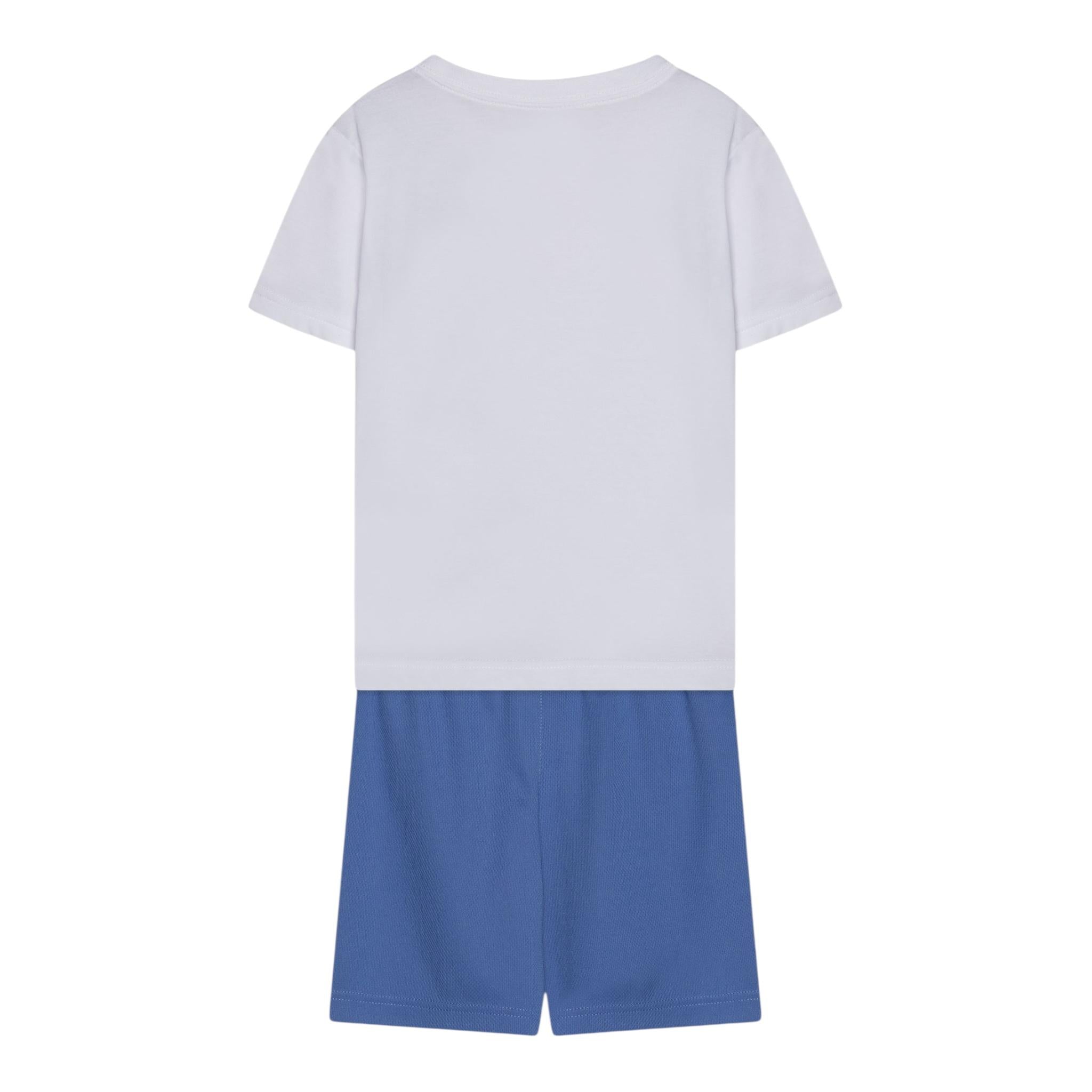Nike Completo 2 Pezzi T-Shirt-Bermuda per Bambino 86L732 BIANCO NIKE 