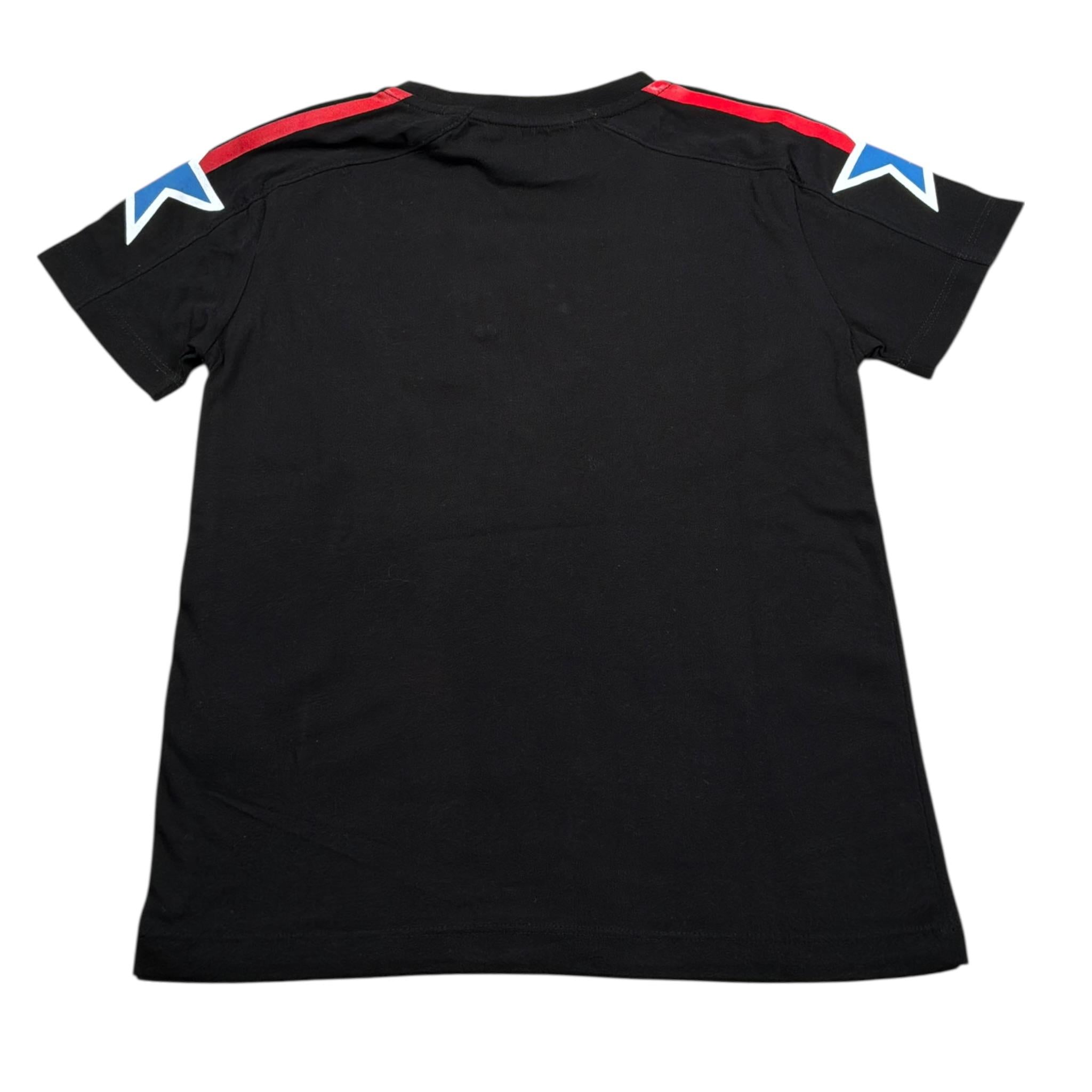 Boy London T-Shirt Girocollo tinta unita con Stampa Nero per Bambino TSBL2157J NERO BOY LONDON 