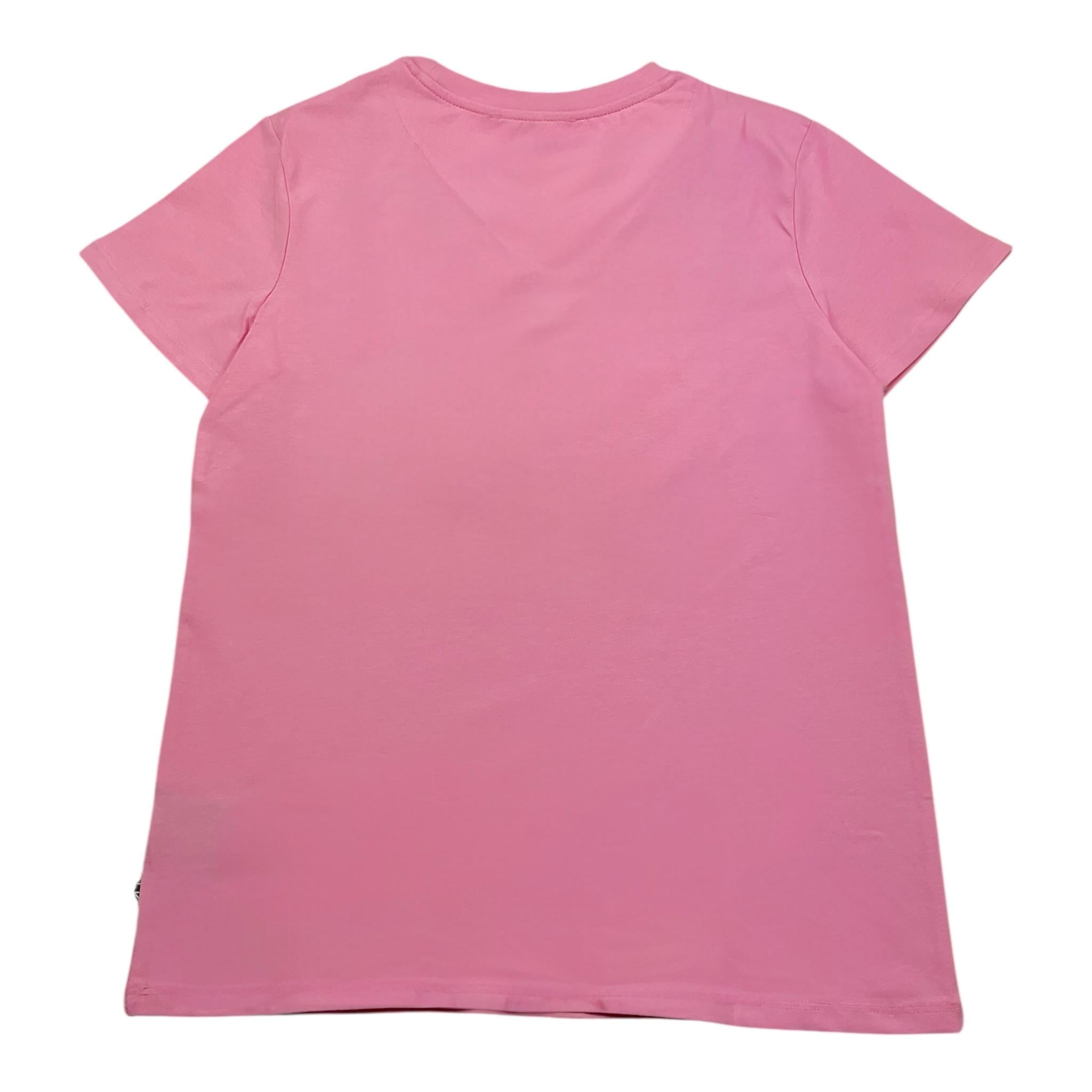 JOHN RICHMOND t-shirt girocollo tinta unita con stampa Rosa per Bambina RGA24133TS ROSA JOHN RICHMOND 