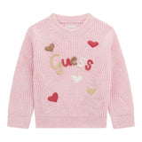 GUESS maglia tinta unita con stampa Rosa per Neonata K4BE01Z3IC0 ROSA GUESS 