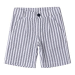 Sarabanda Bermuda Bicolore con Fantasia A Righe per Bambino 0B152 BIANCO/GRIGIO SARABANDA 