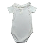 Calamaro Body Mezza Manica Tinta Unita per Neonata BDM BIANCO CALAMARO 