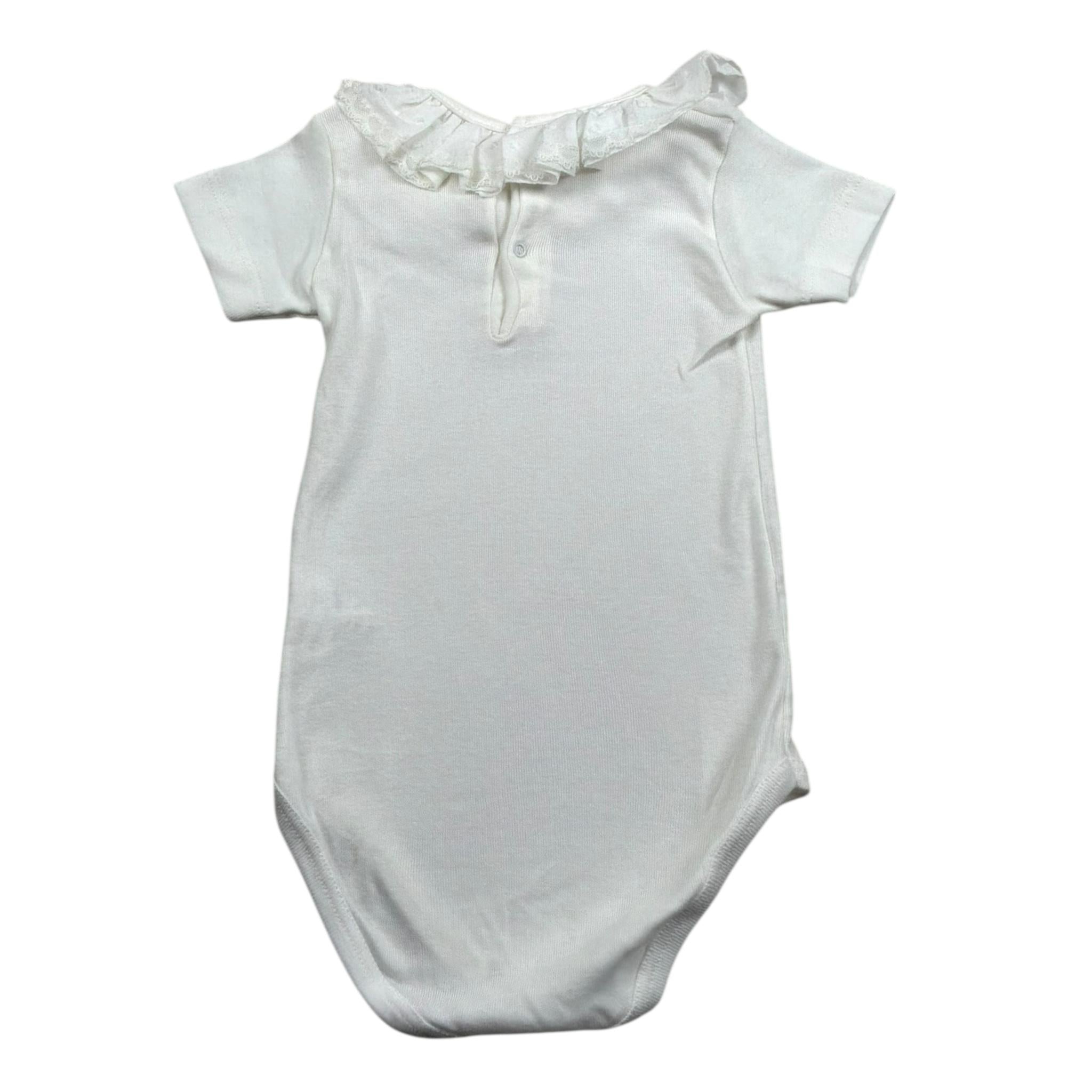 Calamaro Body Mezza Manica Tinta Unita per Neonata BDM BIANCO CALAMARO 