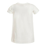Monnalisa T-Shirt Girocollo Tinta Unita con Stampa per Bambina 199610SE PANNA MONNALISA 