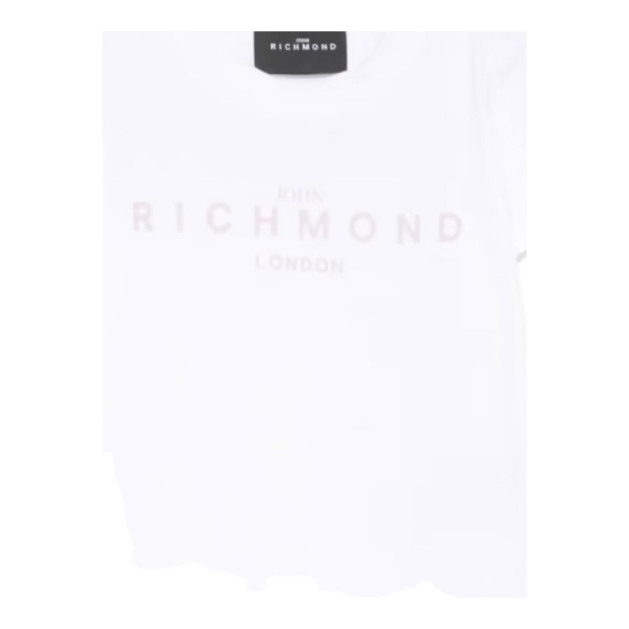 John Richmond T-Shirt Girocollo Tinta Unita con Stampa per Neonata RIP25002TSXXN BIANCO JOHN RICHMOND 