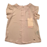 Kocca Camicia Giromanica Tinta Unita Rosa Per Bambina