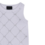 Marc Ellis Abito Tinta Unita Giromanica con Brillantini per Neonata JMNDR01443 BIANCO MARC ELLIS 