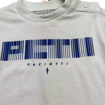 Cesare Paciotti T-Shirt Girocollo Tinta Unita con Stampa per Neonato TSP5103B BIANCO CESARE PACIOTTI 