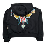 Just Cavalli Felpa Chiusa con Cappuccio Tinta Unita per Bambina JGP26148FE NERO JUST CAVALLI 