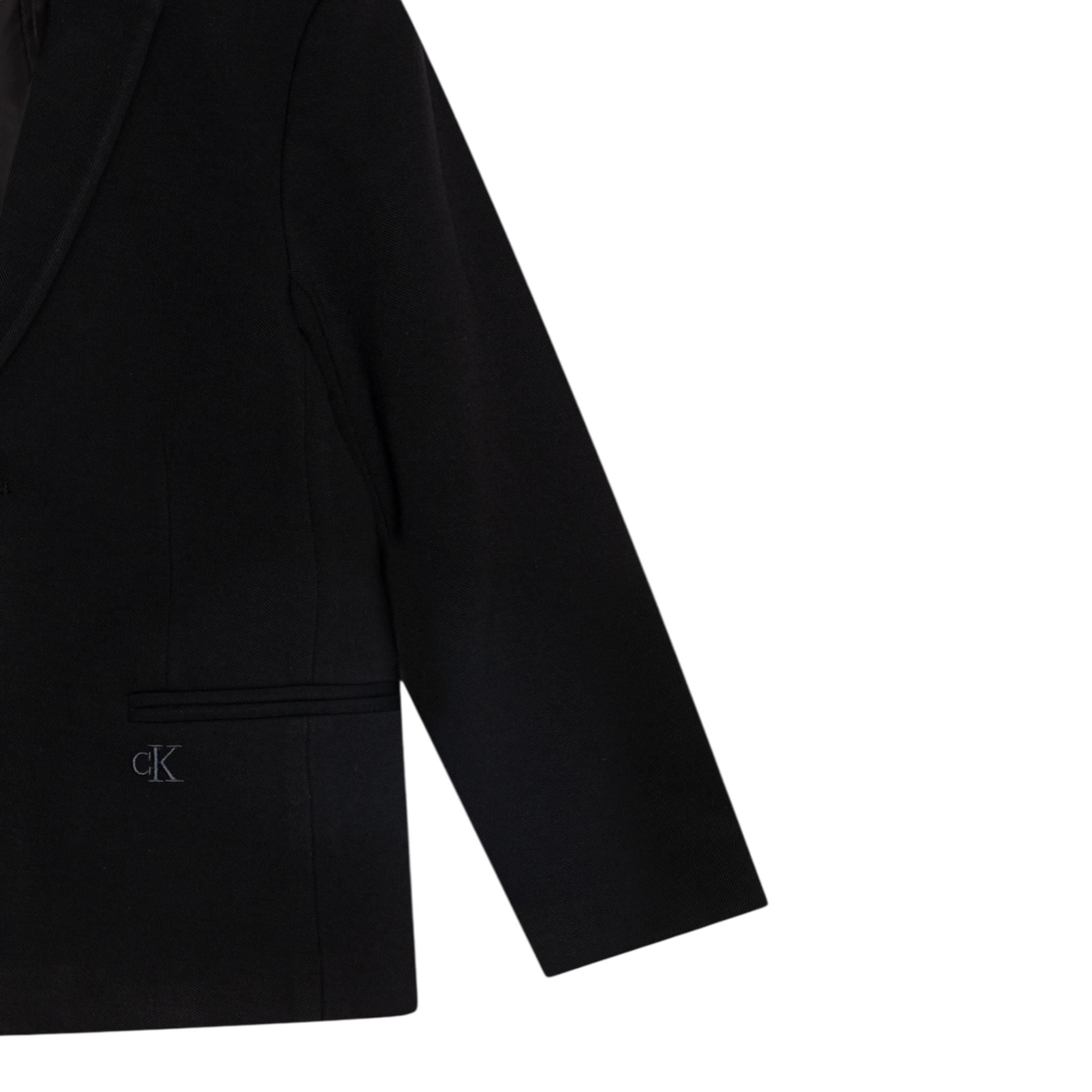 Calvin Klein Giacca Tinta Unita con Bottoni per Bambino IB0IB02418X NERO CALVIN KLEIN 