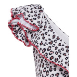 Monnalisa Costume Intero Tinta Unita con Fantasia Maculata per Neonata 19E084 BIANCO MONNALISA 