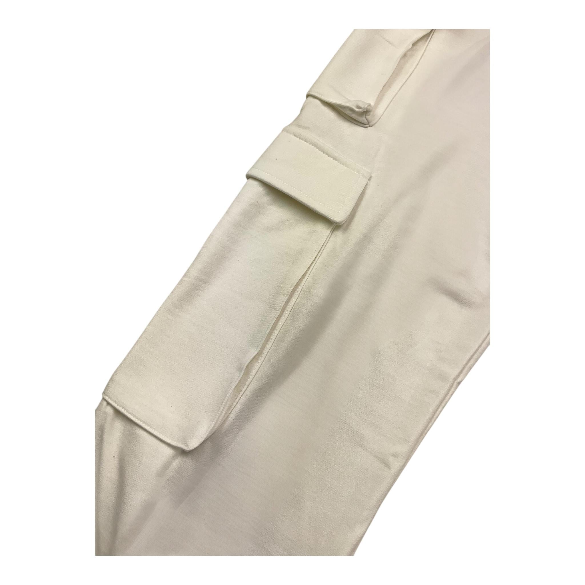 NAME.IT pantalone tuta tinta unita con tasconi Bianco per Bambino 13232596 BIANCO NAME.IT 