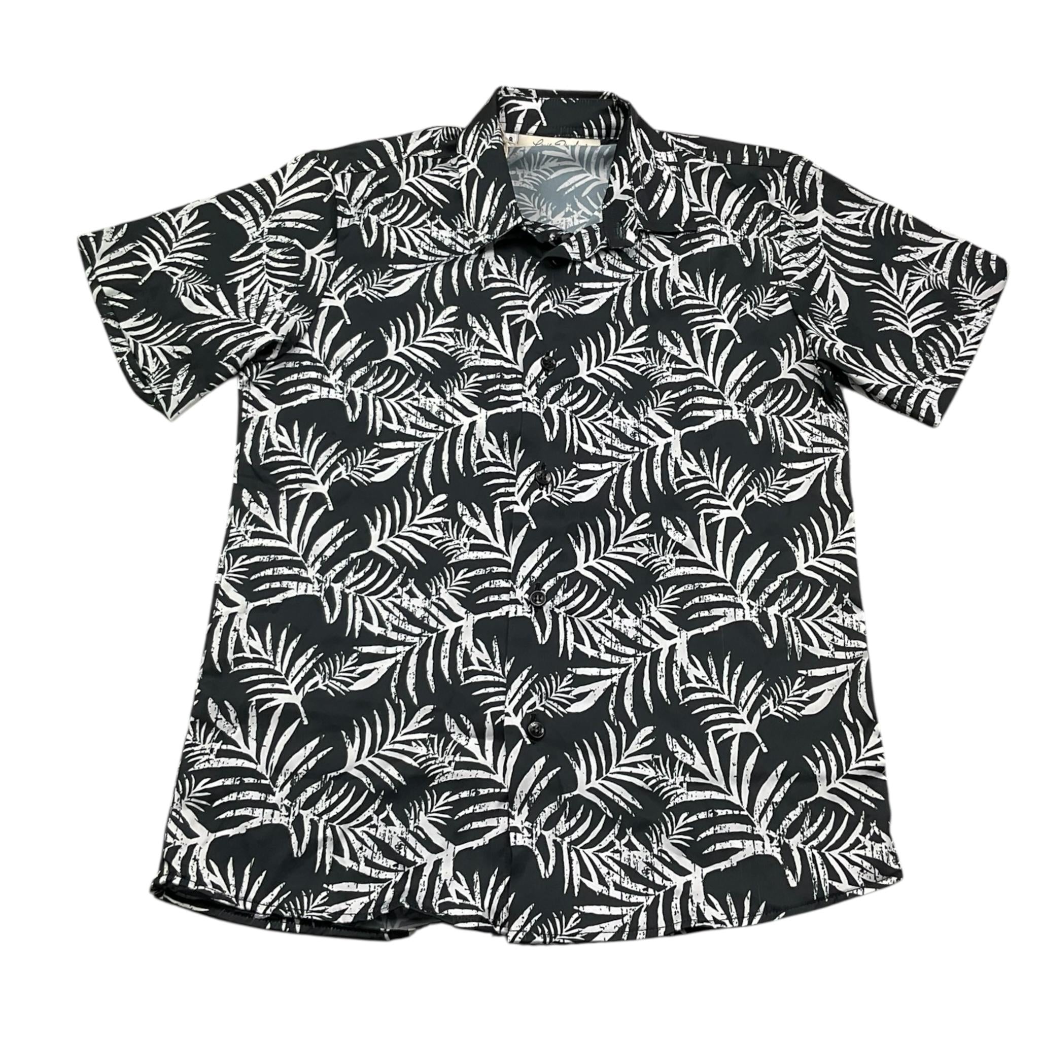 Louis Dieudonne' Camicia Tinta Unita Mezza Manica con Fantasia per Bambino LD01 NERO LOUIS DIEUDONNE' 