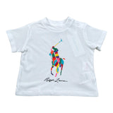 Ralph Lauren T-Shirt tinta unita con Logo Bianco per Neonato 320936473001 BIANCO RALPH LAUREN 