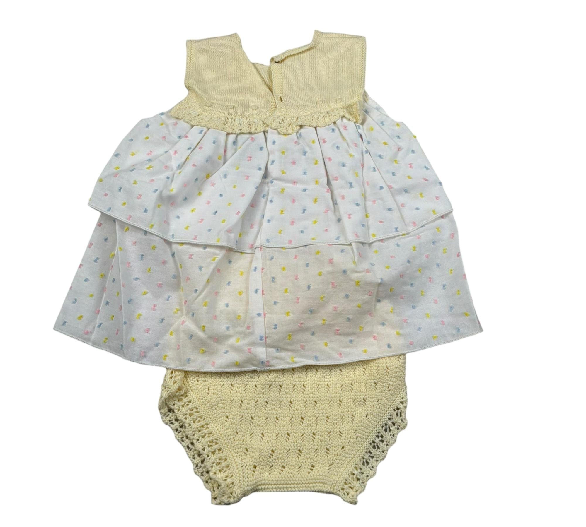 Wedoble Completo 2 Pezzi Camicia-Culotte per Neonata 017122295 BIANCO WEDOBLE 