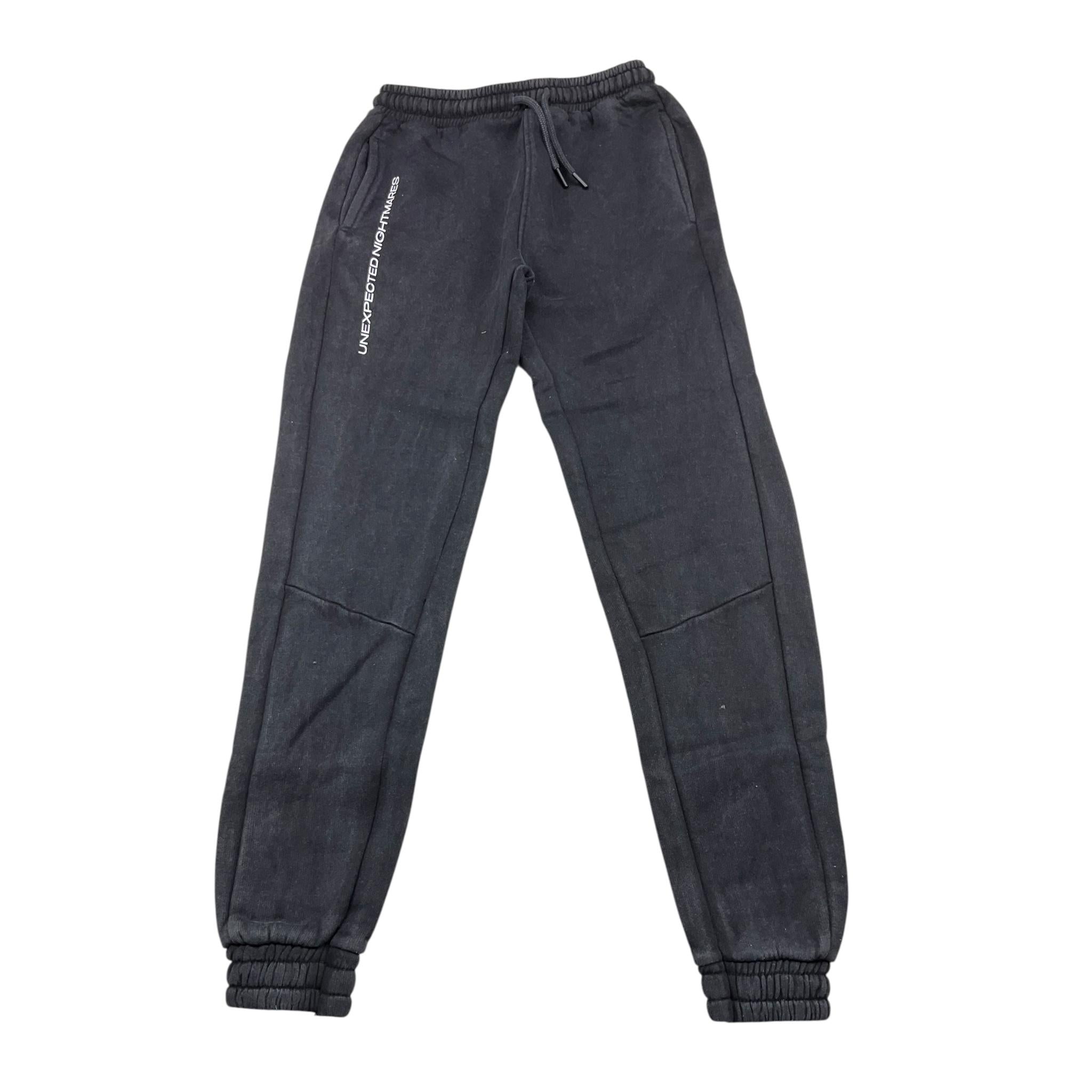 LOSAN pantalone tuta tinta unita con stampa logo Nero per Bambino 51030918002041 NERO LOSAN 
