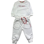Trussardi Completo 2 Pezzi Felpa-Pantalone Tinta Unita per Neonato TIP26092CF BIANCO TRUSSARDI 