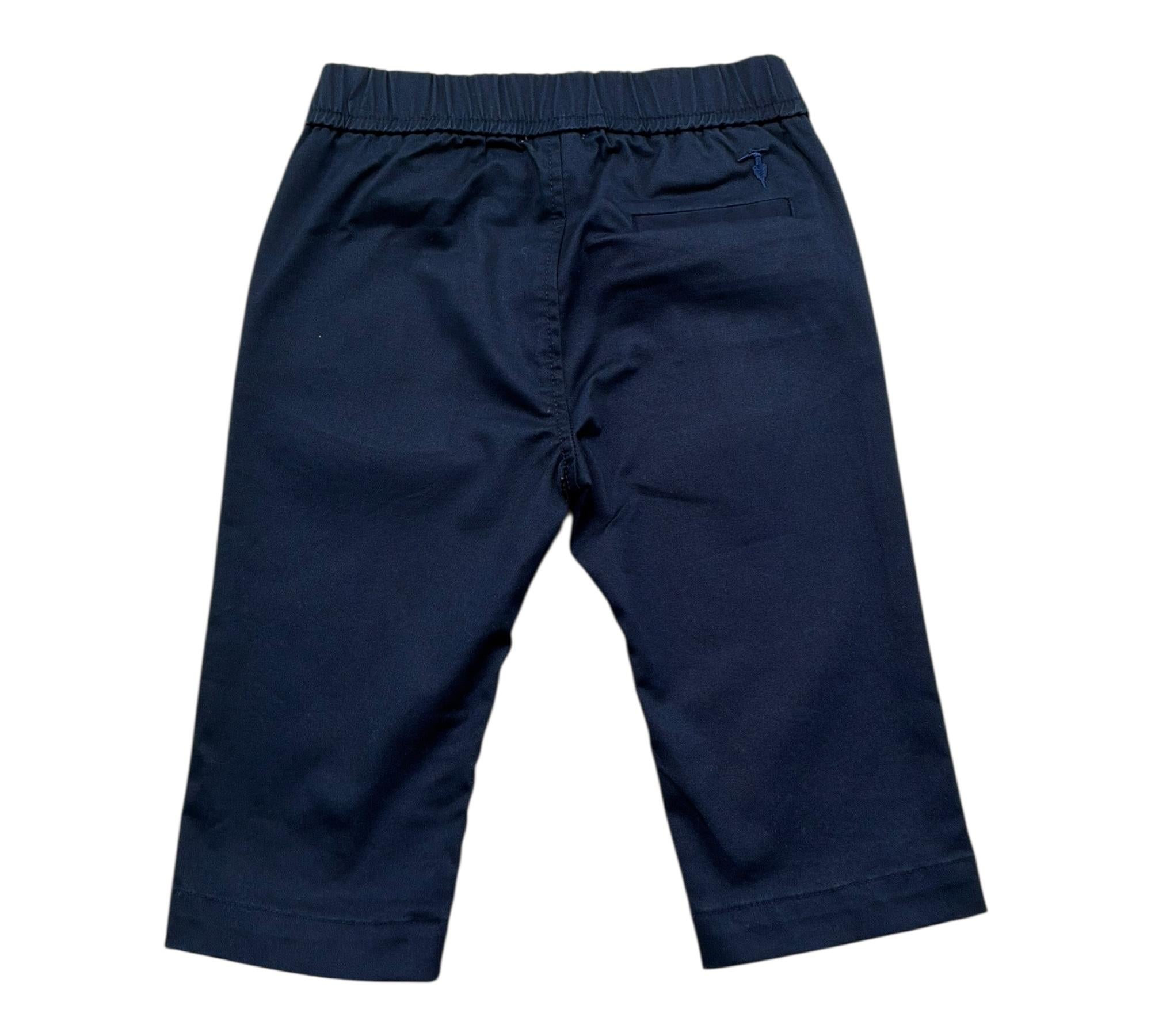 Trussardi Pantalone Tinta Unita con Elastico In Vita per Neonato TIP26148PA BLU TRUSSARDI 