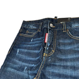 Dsquared2 Jeans Tinta Unita 5 Tasche per Bambino DQ01DX BLU DSQUARED2 