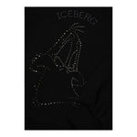 ICEBERG felpa chiusa girocollo tinta unita con brillantini Nero per Bambina MFICE5352J NERO ICEBERG 