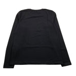 LIU JO shirt girocollo tinta unita con brillantini Nero per Bambina GF3229 NERO LIU JO 