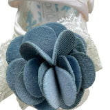 MARLU' ballerina tinta unita con fiore Bianco per Neonata MU11186 BIANCO MARLU' 