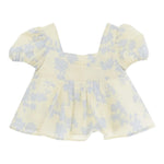 Elisabetta Franchi Top Tinta Unita con Fantasia per Bambina EGCA043J GIALLO ELISABETTA FRANCHI 
