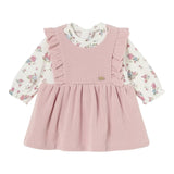 MAYORAL abito bicolore con fantasia fiori Bianco/rosa per Neonata 2880 BIANCO/ROSA MAYORAL 