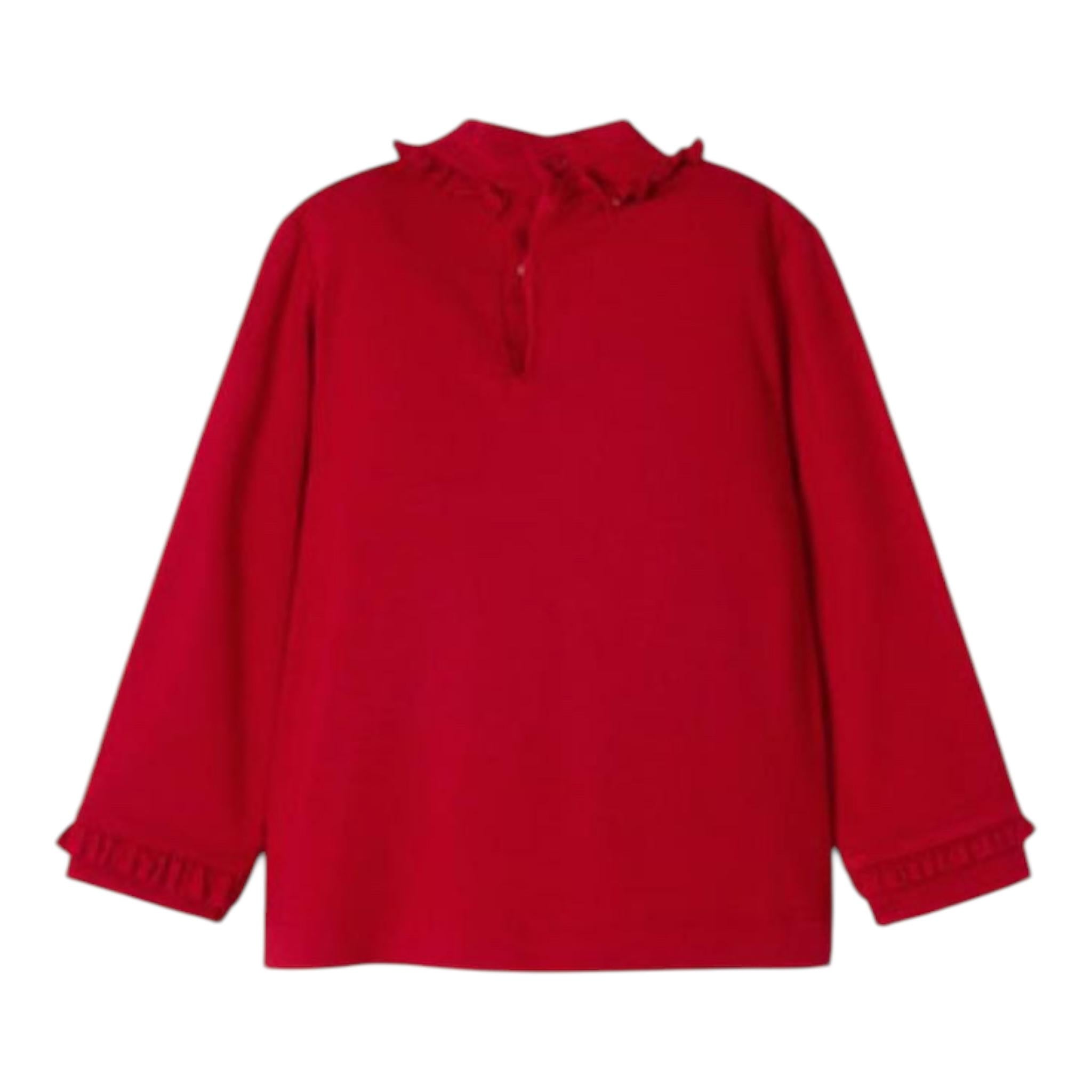 MAYORAL shirt tinta unita cn colletto e stampa Rosso per Neonata 2089 ROSSO MAYORAL 