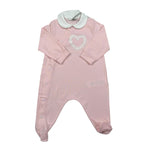 Il Gufo Tutina Tinta Unita con Applicazioni per Neonata P19TP245M00032 ROSA IL GUFO 
