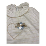 Barcellino Completo 2 Pezzi Shirt-Ghettina Bicolore per Neonata 9418 BIANCO/BEIGE BARCELLINO 