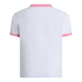 Saint Barth T-Shirt Girocollo Tinta Unita con Stampa per Bambina ELLY0030 BIANCO SAINT BARTH 