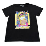 Gavroche T-Shirt Girocollo tinta unita con Stampa Nero per Bambino B928 NERO GAVROCHE 