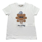 Manuel Ritz T-Shirt Girocollo Tinta Unita con Stampa per Neonato MR3107NX BIANCO MANUEL RITZ 