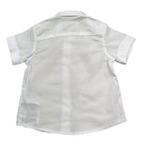 Iceberg Camicia Mezza Manica Tinta Unita con Logo per Neonato CMICE5111B BIANCO ICEBERG 