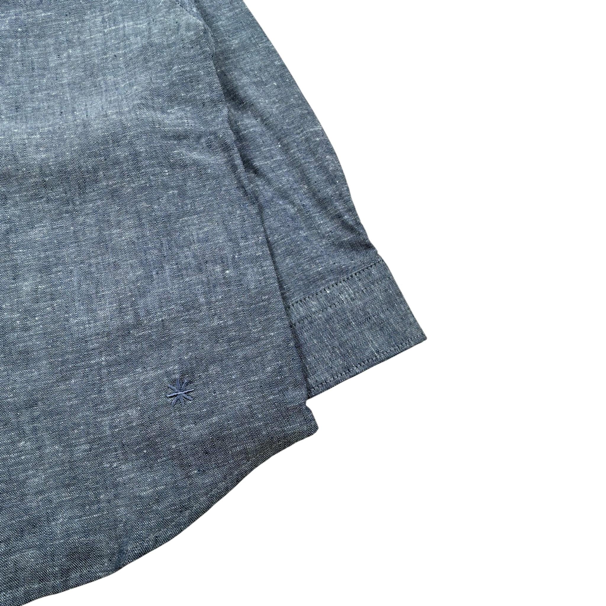 Manuel Ritz Camicia Manica Lunga Tinta Unita Collo Coreano per Neonato MR2493 BLU MANUEL RITZ 