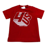 Cesare Paciotti T-Shirt Girocollo Tinta Unita con Stampa per Neonato COMP0103N ROSSO CESARE PACIOTTI 
