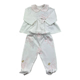 Le Bebe Completo 2 Pezzi Shirt-Ghettina Tinta Unita per Neonata LBG6287 BIANCO LE BEBE 