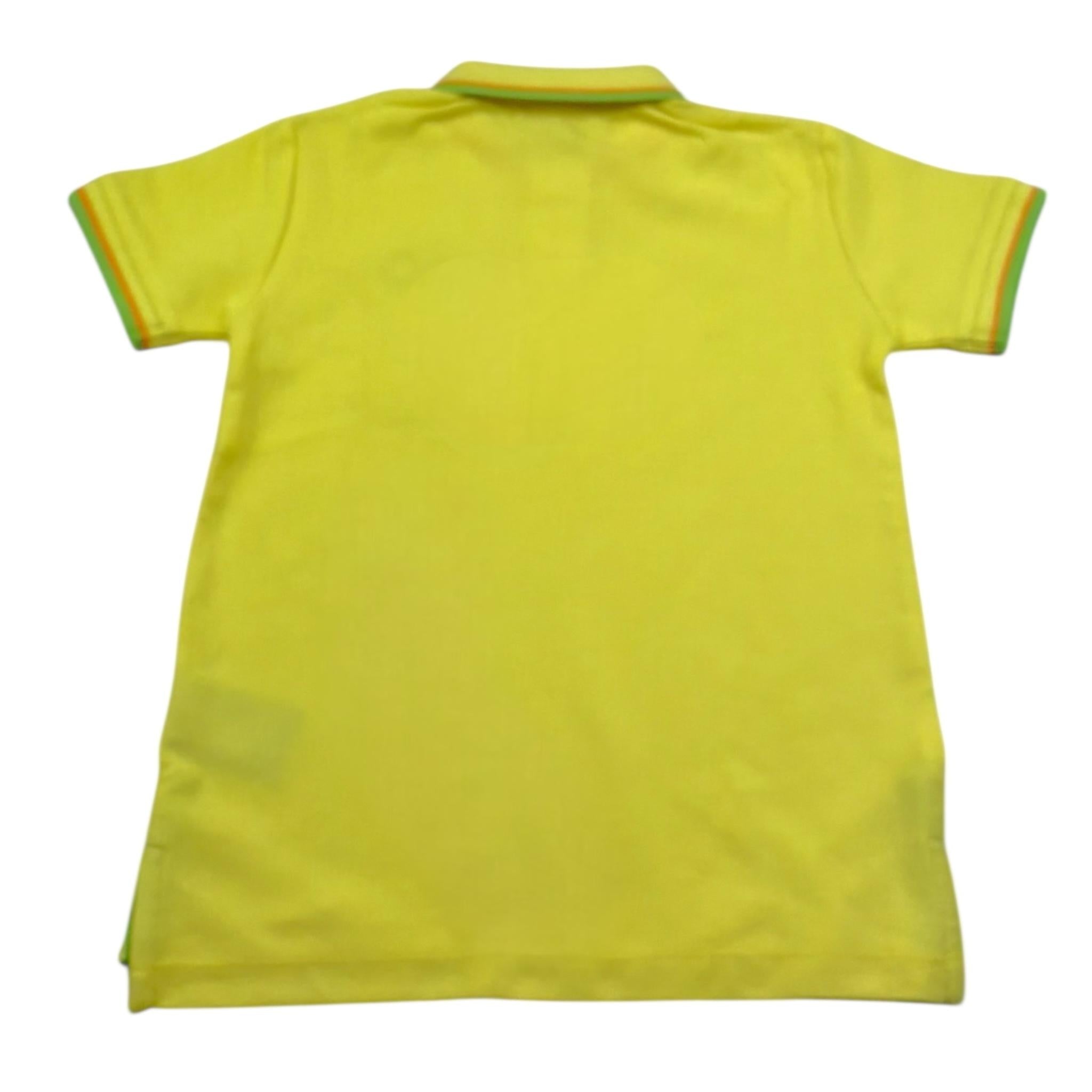 Trussardi Polo Mezza Manica Tinta Unita con Stampa per Bambino TBP25147PO GIALLO TRUSSARDI 