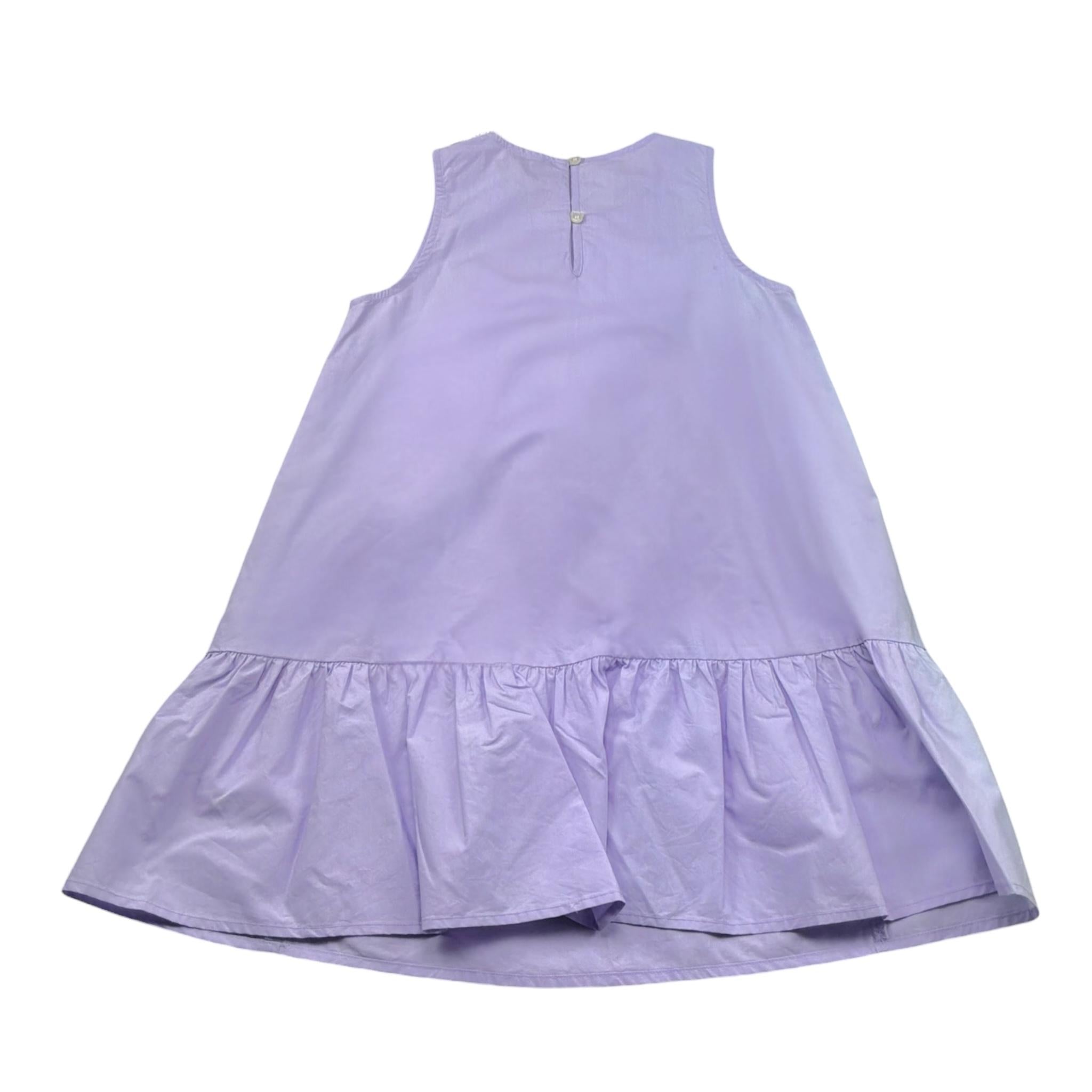 Moschino Abito Tinta Unita con Stampa per Bambina HDV0HE LILLA MOSCHINO 