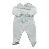 Le Bebe Tutina Manica Lunga Tinta Unita per Neonata LBG5617 BIANCO LE BEBE 